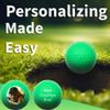 Personalized Green Blacklight Golf Balls - Add Your Logo or Text (Black Light Green) view 3