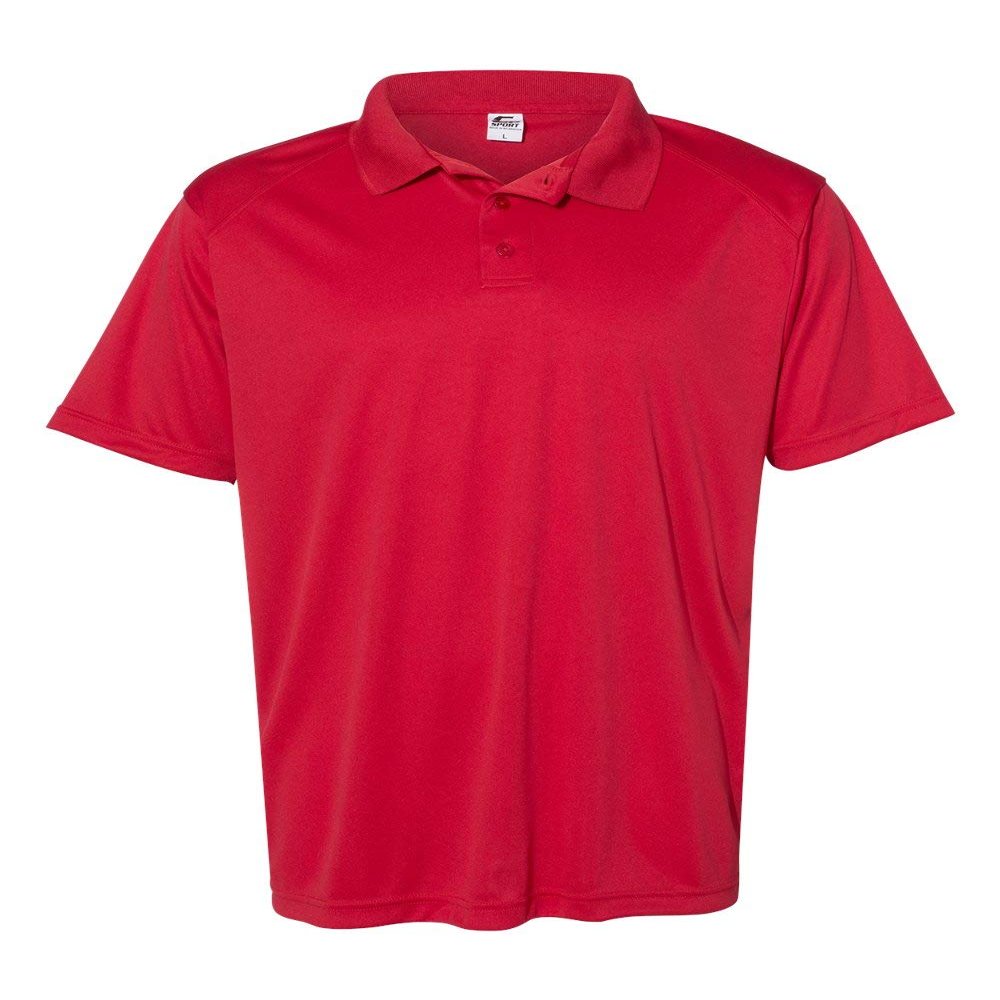 C2 Sport Mens Utility Polo, 4XL, Red