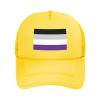 Asexual Pride Flag LGBTQ Solid Mesh Baseball Cap Exudes Charm view 1