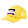 Asexual Pride Flag LGBTQ Solid Mesh Baseball Cap Exudes Charm view 2