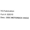 Cobalt Boat Motor Box Hinge 520310 | Heavy Duty Stainless 10 Gauge view 4