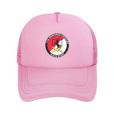 11th Armored Cavalry Regiment Solid Mesh Baseball Cap Exudes Charm