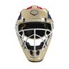 EvoShield Pro-SRZ Catcher's Helmet - Sand/Navy/Scarlet, Medium view 2