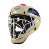 EvoShield Pro-SRZ Catcher's Helmet - Sand/Navy/Scarlet, Medium view 3
