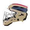 EvoShield Pro-SRZ Catcher's Helmet - Sand/Navy/Scarlet, Medium view 4
