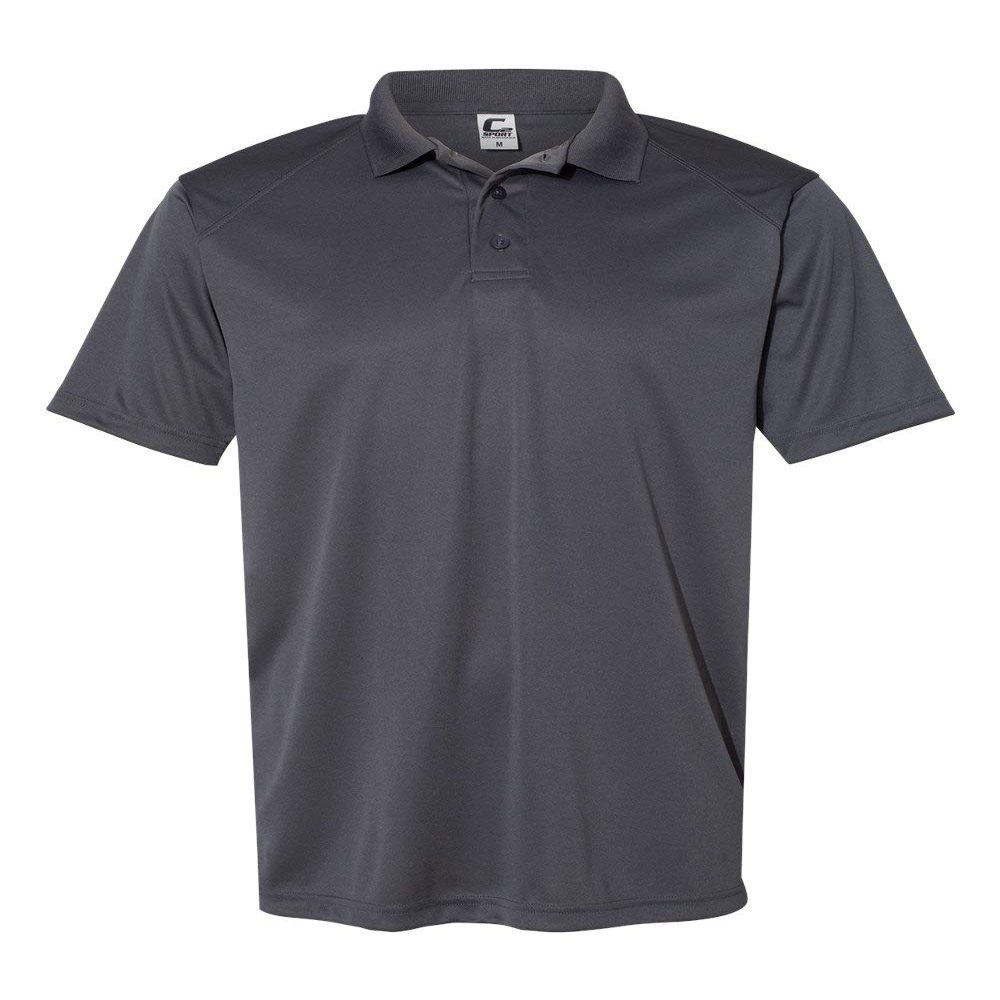 C2 Sport Mens Utility Polo, L, Graphite