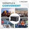 58 Quart Wheeled Cooler - 1 Person Portable Ice Chest with Wheels. Ideal for Camping, Fishing, Beach and Outdoor Activities - Insulated with Large Capacity, Durable and Bear Proof view 4
