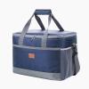 VIDECOR 30L Insulated Cooler Bag Collapsible Waterproof with Hard Liner Suit for Shopping Picnic Camping Beach Hiking Cooler,Blue view 1