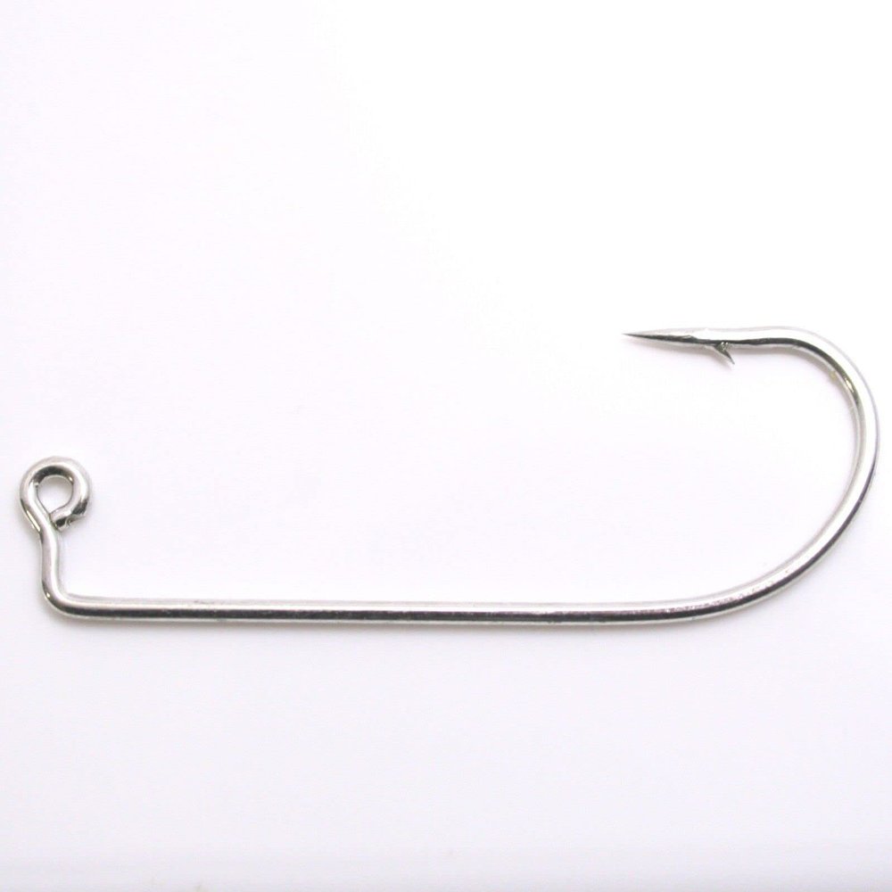 100 - Eagle Claw 635 Sea Guard O'Shaughnessy Heavy Wire Fishing Jig Hooks 1/0
