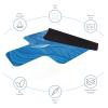 JOOEER Pilates Reformer Machine Mat, Non Slip Pilates Reformer Cover Lightweight Foldable Washable Pilates Reformer Mat for Gym Fitness, Blue view 3