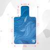 JOOEER Pilates Reformer Machine Mat, Non Slip Pilates Reformer Cover Lightweight Foldable Washable Pilates Reformer Mat for Gym Fitness, Blue view 4