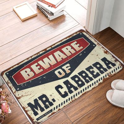 Dsoluuing Outside Mats for Front Door Beware of Mr. Cabrera Doormat Outdoor Door Mats for Outside Entry Shoe Mat (Size : 50X80CM)