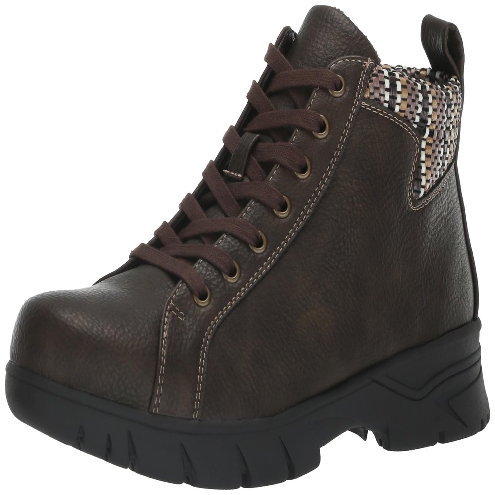 Easy Street Women's Nico Boots, Brown, 6 Wide