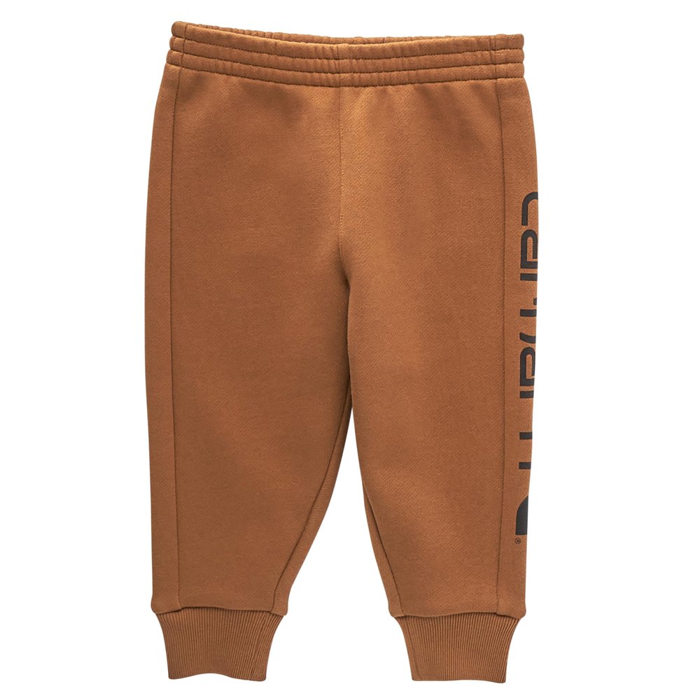 Carhartt Baby Boys' Fleece Joggers Sweatpants Knit Pants, Carhartt Brown, Toddler 3T