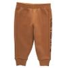 Carhartt Baby Boys' Fleece Joggers Sweatpants Knit Pants, Carhartt Brown, Toddler 3T view 1