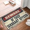 Porch Rugs Outdoor Beware of Chief Warrant Officer Doormat Doormat Fall Cool Rugs (Size : 40X60CM) view 1