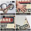 Porch Rugs Outdoor Beware of Chief Warrant Officer Doormat Doormat Fall Cool Rugs (Size : 40X60CM) view 3