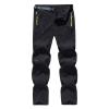 Jeanshose Herren Lang Denim Arbeitshose Cargohose Workout Exercise Trousers Baggy Hose Comfy Trousers bergroe Yoga Hose Streifen Patchwork Performance Series Straight Fit Tapered Leg Jean view 1