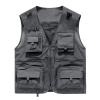 CJQJPNZ Tactical Hiking Vest for Men with Mesh and Multiple Pockets, Perfect for Fishing Deep gray9 L