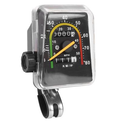 ANGGREK Speedometer for Bicycle Mechanical mph and Wired Distance narioote Odometer myometer mileometer Silver Bikes Mountain in Miles an Hour