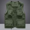 CJQJPNZ Tactical Hiking Vest for Men with Mesh and Multiple Pockets, Perfect for Fishing Orange XL view 3