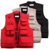 CJQJPNZ Multi-Pocket Fishing Vest for Outdoor Photography and Fishing army EN8 XS view 2