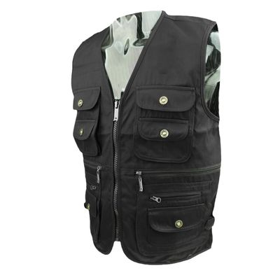 CJQJPNZ Outdoor Fishing Vest with Multiple Pockets for Travel and Photography Army EN8 XXL
