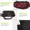 CHICECO Tennis Tote Bag for Women, Large Tennis Racket Bag, tennis bag 2 rackets,Pickleball Bag,Padel Bag,Black (Black) view 2