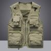 CJQJPNZ Tactical Hiking Vest for Men with Mesh and Multiple Pockets, Perfect for Fishing Blue 3XL view 2