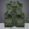 CJQJPNZ Tactical Hiking Vest for Men with Mesh and Multiple Pockets, Perfect for Fishing Blue 3XL view 3