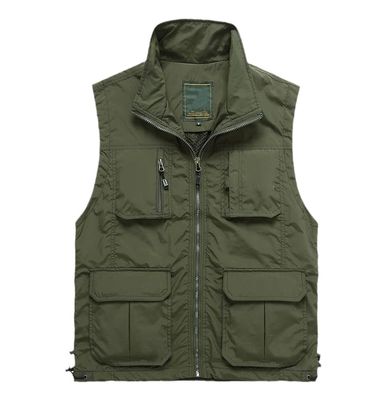 CJQJPNZ Casual Photographer Work Vest with Multi-Pocket Design for Men 7838 Army EN8 M