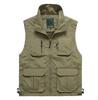 CJQJPNZ Casual Photographer Work Vest with Multi-Pocket Design for Men 7838 Army EN8 M view 4