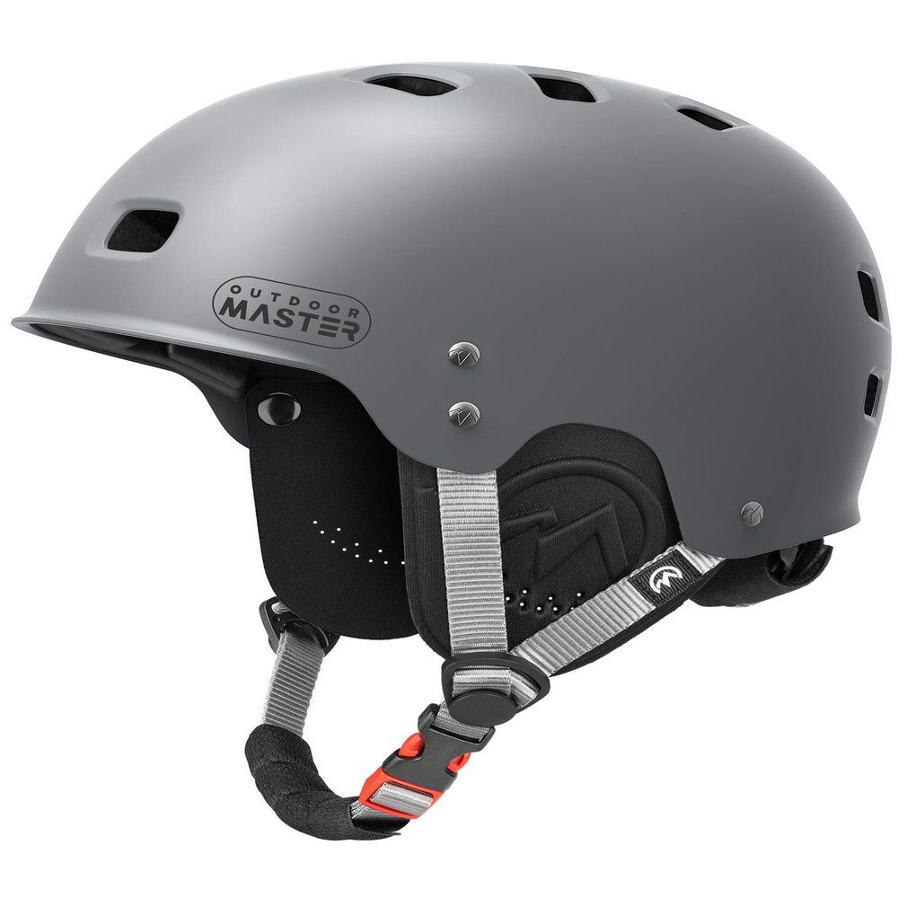 OutdoorMaster Kayak Helmet, Whitewater & Wakeboard Helmet for Men & Women, Water Helmet with Ear Pads, 12 Vents & Dial Fit Adjustment, Perfect for Kayaking & Boating