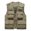 CJQJPNZ Tactical Hiking Vest for Men with Mesh and Multiple Pockets Khaki XS view 1