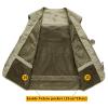 CJQJPNZ Tactical Hiking Vest for Men with Mesh and Multiple Pockets Khaki XS view 3