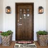 Dsoluuing Outdoor Mats for Front Door Beware of Mr. Hutchinson Rug Personalized Welcome Mat Funny Gifts for Boss (Size : 40X60CM) view 4