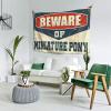 Abipuir Outdoor Bar Accessories Decor Beware Of Miniature Pony Tapestry Stuff For Boys Room Tapestry Funny (Size : 100X150CM) view 2