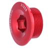 ANGGREK hollowtech Crank Tension Bolt Bicycle arm Cycling Screw 105 end Bike dust Covers Gold crankset m20 Bolts 2 Fixing ii preload m582 for Aries (Red) view 1