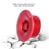 ANGGREK hollowtech Crank Tension Bolt Bicycle arm Cycling Screw 105 end Bike dust Covers Gold crankset m20 Bolts 2 Fixing ii preload m582 for Aries (Red) view 2