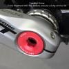 ANGGREK hollowtech Crank Tension Bolt Bicycle arm Cycling Screw 105 end Bike dust Covers Gold crankset m20 Bolts 2 Fixing ii preload m582 for Aries (Red) view 3