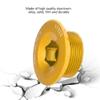 ANGGREK hollowtech Crank Tension Bolt Bicycle arm Cycling Screw 105 end Bike dust Covers Gold crankset m20 Bolts 2 Fixing ii preload m582 for Aries (Gold) view 2