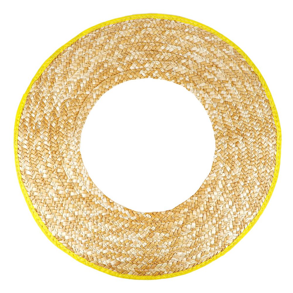 LNQ LUNIQI Wheat Straw Hard Hat Sun Shade Extension - Full Coverage Sun Protection for Safety Helmets, Ideal for Workers (50cm)