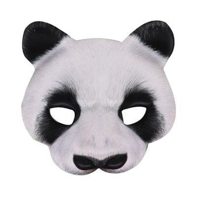 Holibanna Panda Mask for Halloween Cosplay Eva Animal Masquerade Mask for Adults Costume Accessory for Halloween Parties Clubs and Festivals