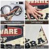 Dsoluuing Garage Accessories for Man Cave Beware of Zebra Rug Pads & Mat Shoes Here Mat (Size : 40X60CM) view 3
