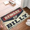 Dsoluuing Outdoor Mats for Front Door Beware of Billy Rug Personalized Welcome Mat Funny Gifts for Boss (Size : 65X90CM) view 1