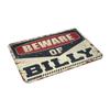 Dsoluuing Outdoor Mats for Front Door Beware of Billy Rug Personalized Welcome Mat Funny Gifts for Boss (Size : 65X90CM) view 2