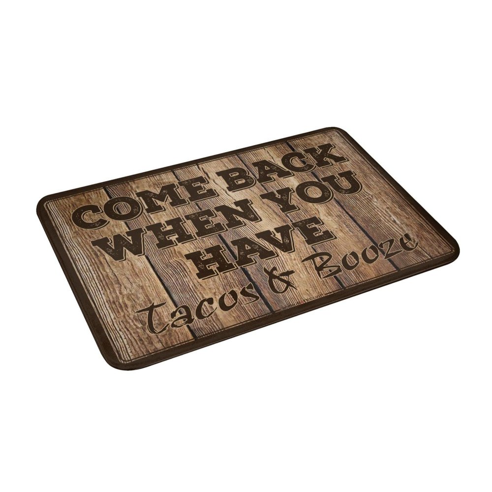 Funny Room Decor Come Back When You Have Tacos and Booze Mat Fall Outdoor Mats for Front Door Holiday Rug (Size : 50X80CM)