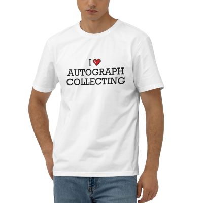 Mens Funny Tshirts I Love Autograph Collecting T Shirt Mens T Shirts Graphic Funny (Color : Colour, Size : X-Large)