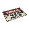 Dsoluuing Outdoor Mats for Front Door Beware of Savannah Monitor Doormat Personalized Welcome Mat Funny Gifts for Boss (Size : 40X60CM) view 2