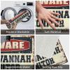 Dsoluuing Outdoor Mats for Front Door Beware of Savannah Monitor Doormat Personalized Welcome Mat Funny Gifts for Boss (Size : 40X60CM) view 3